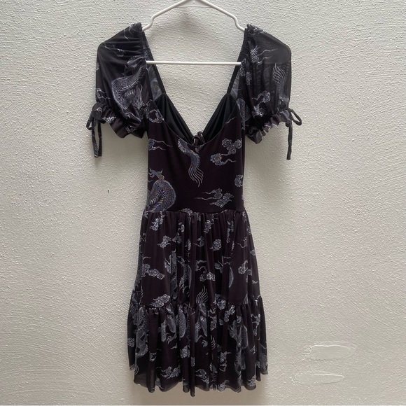 Blackmilk Lucky Dragon Short Tea Party Dress - Picture 4 of 4